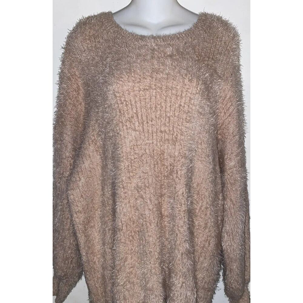 ETOPHE STUDIO cream fuzzy sweater knit dress S/M
